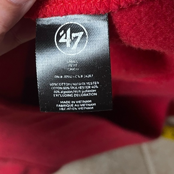 47 Chiefs Kansas City Red Hoodie  Size Small - Picture 7 of 7